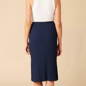Amour Vert Blue Midi Pencil Skirt for Work